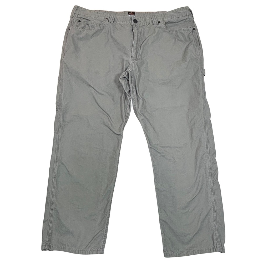 Ridgecut Toughwear Mens 44x30 Gray Cotton Nylon Canvas Utility Work Pants Gray